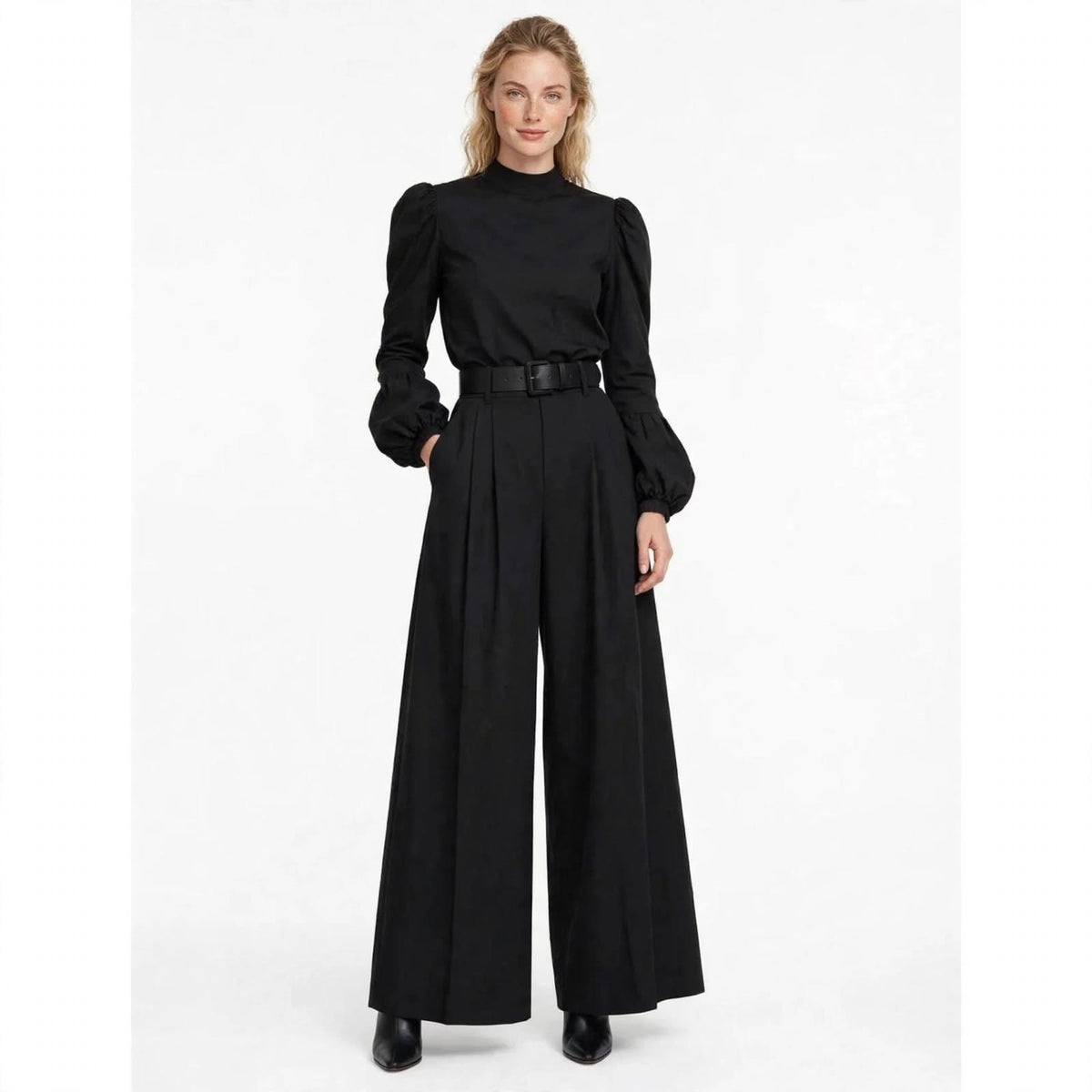Nell Pemberton | Wide-Leg High-Waist Trousers For Women