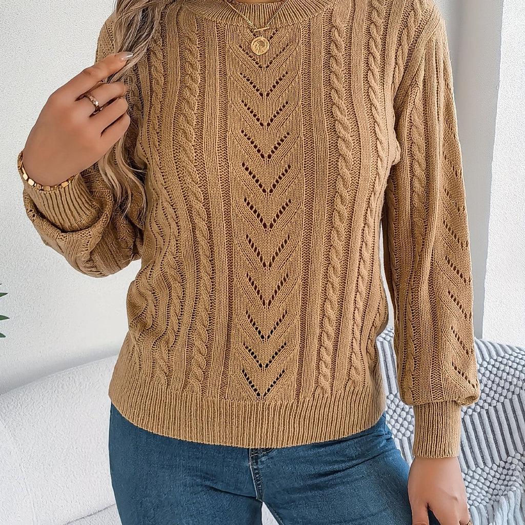 Verity Clarke | Cable-Knit Textured Sweater For Women