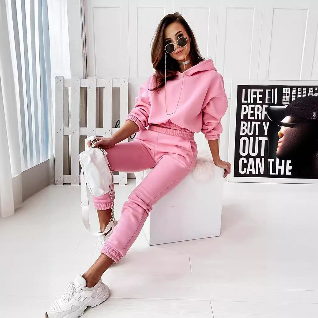 Harriet Cooper | Grey Hooded Loungewear Two-Piece Set