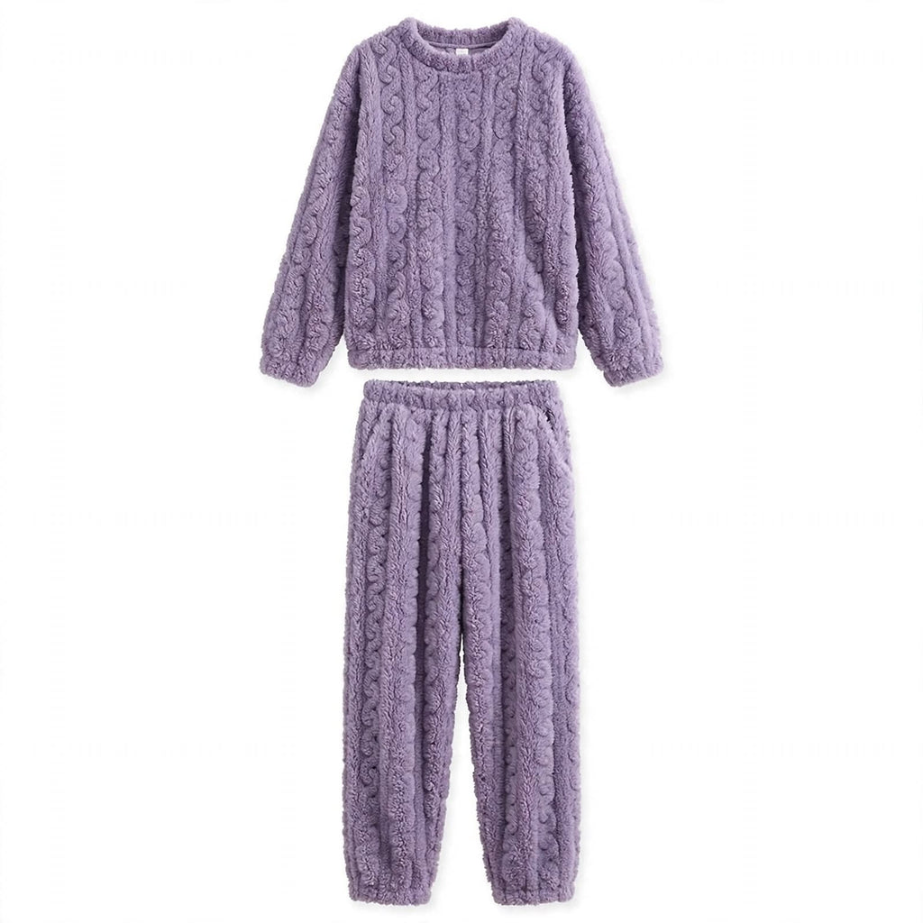 Millicent Harrison | Zip-Front Fleece Pajama Set For Women