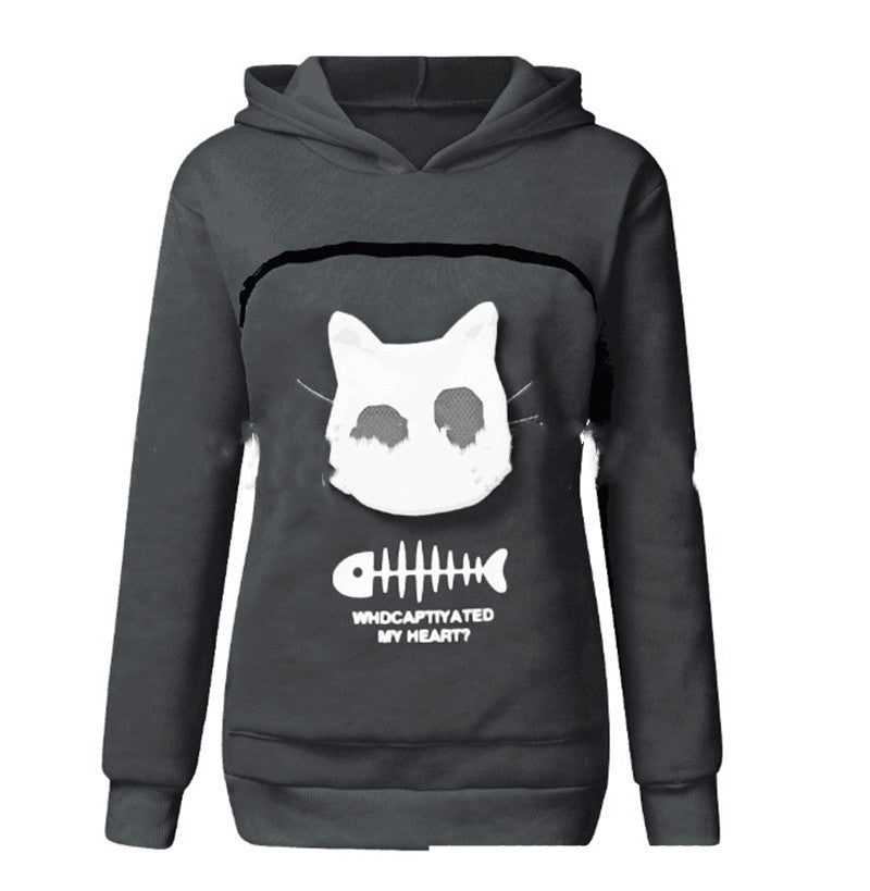 Phoebe Lockhart | Cat Pocket Hoodie for Women