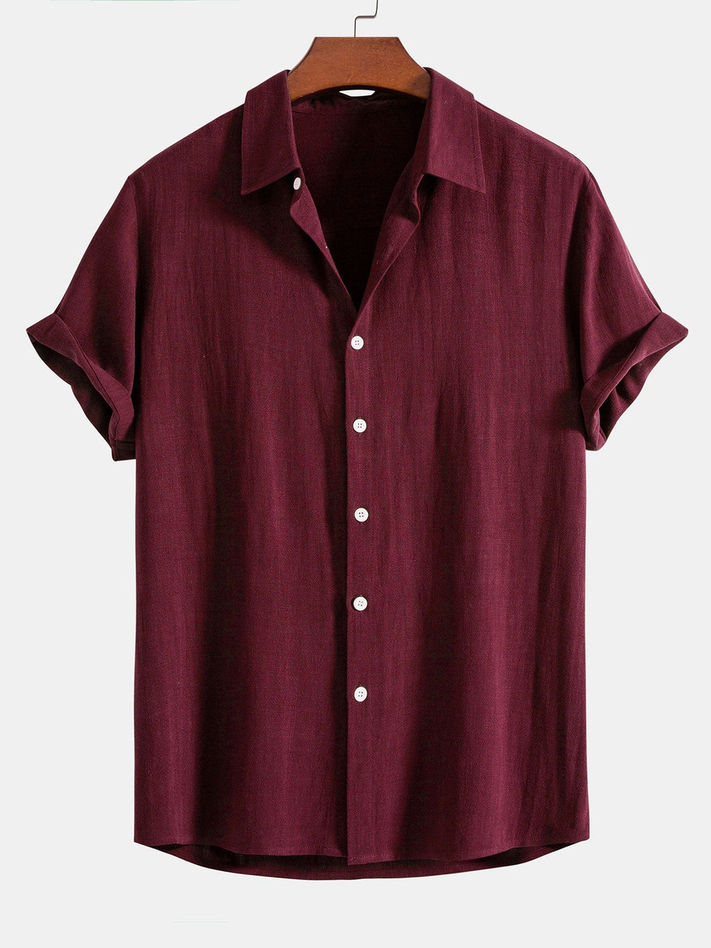 Alessio Romano | Luxury Linen Blend Short Sleeve Shirt For Men