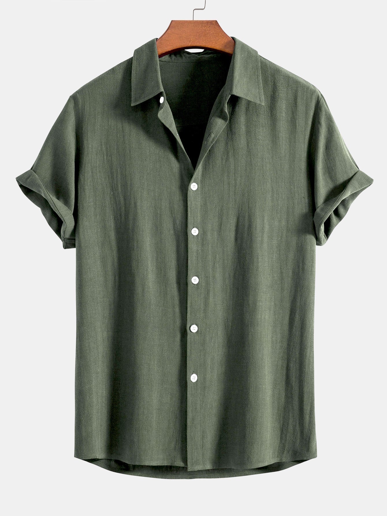 Alessio Romano | Luxury Linen Blend Short Sleeve Shirt For Men