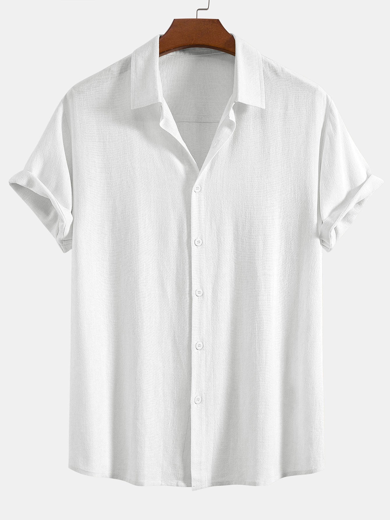 Alessio Romano | Luxury Linen Blend Short Sleeve Shirt For Men