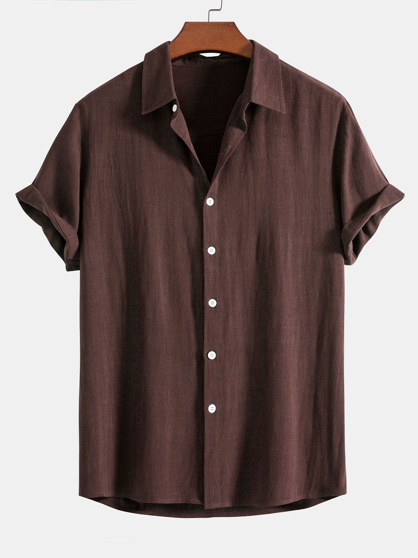 Alessio Romano | Luxury Linen Blend Short Sleeve Shirt For Men