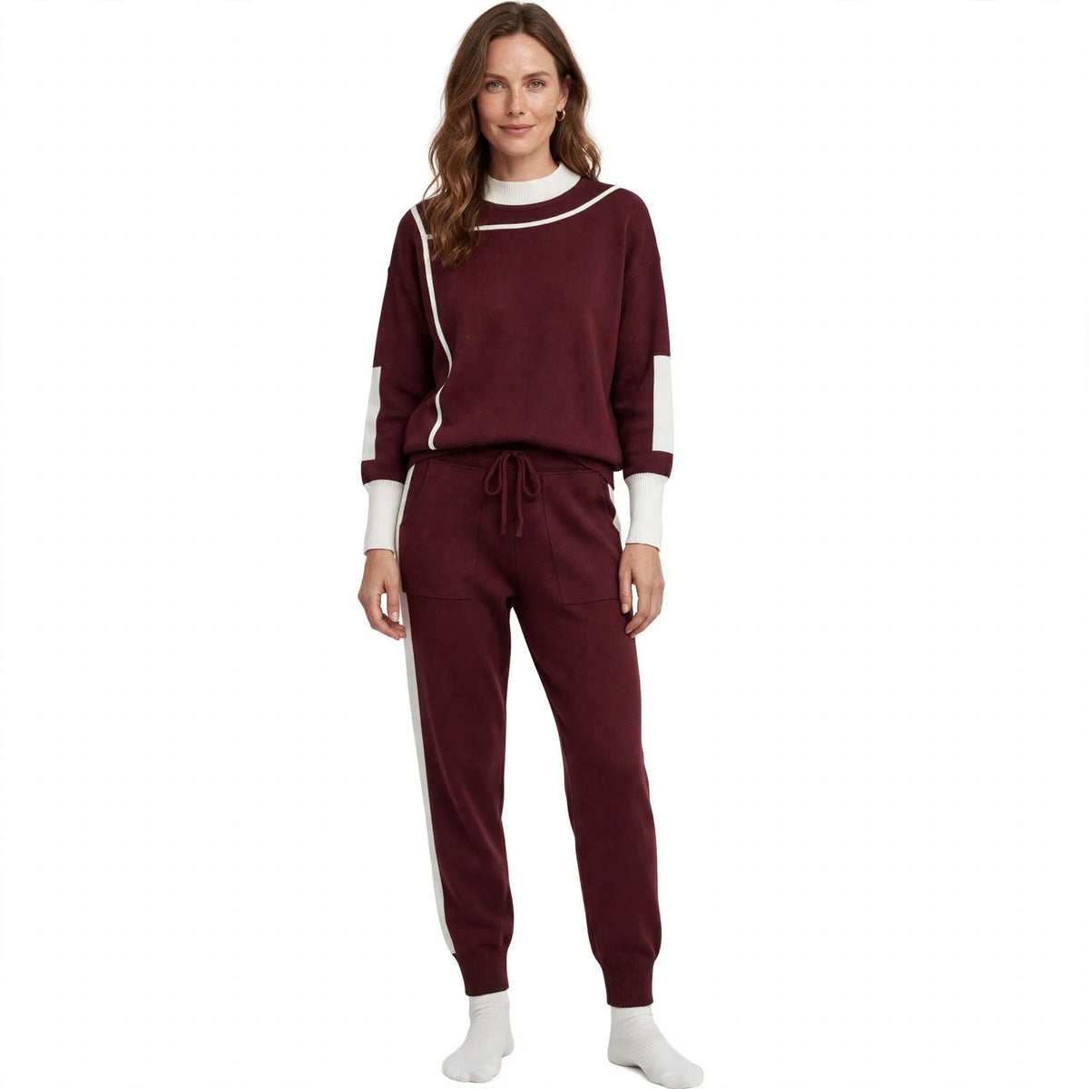 Josephine Attlee | Knitted Sweater Two-Piece Loungewear Set
