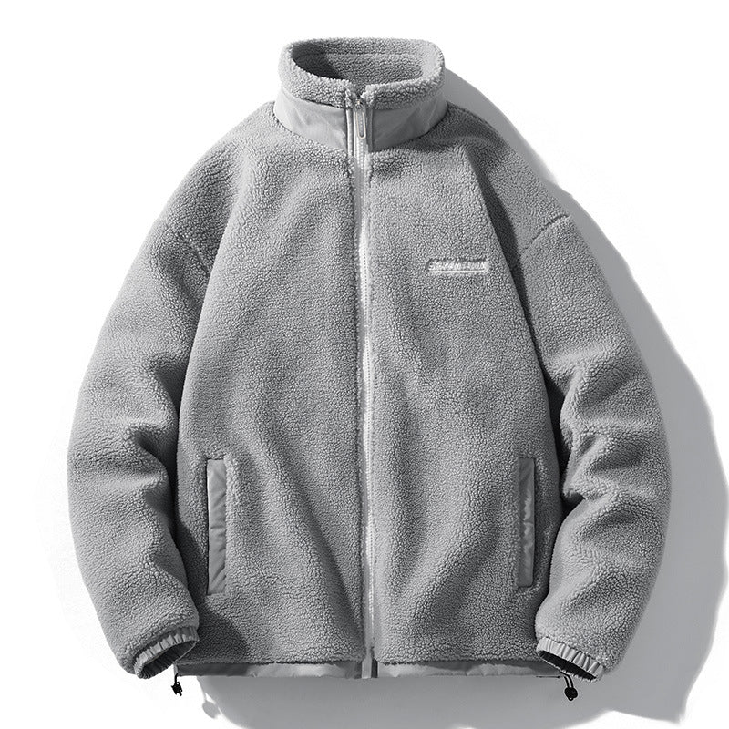 Reuben Marsh | Sherpa Fleece Mens Jacket with Stand Collar
