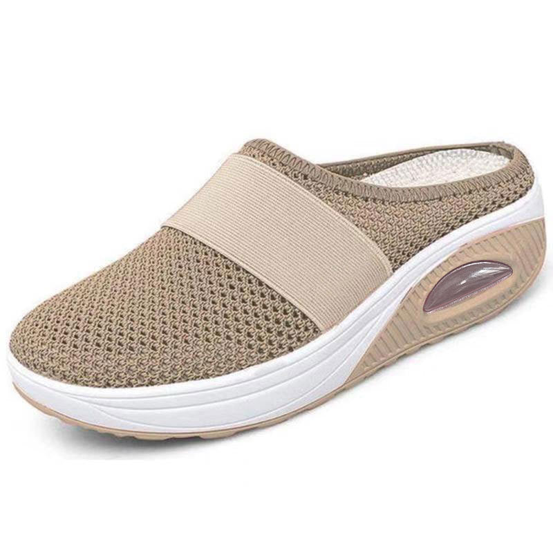 Cecily Hartwell | Mesh Slip-On Slippers With Platform Sole