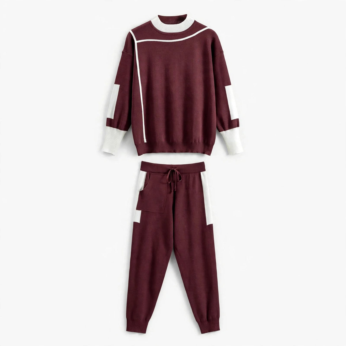 Josephine Attlee | Knitted Sweater Two-Piece Loungewear Set