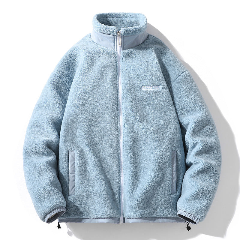 Reuben Marsh | Sherpa Fleece Mens Jacket with Stand Collar