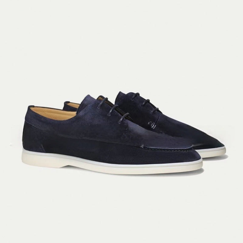 Graham Sutcliffe | Suede Lace-Up Boat Shoes