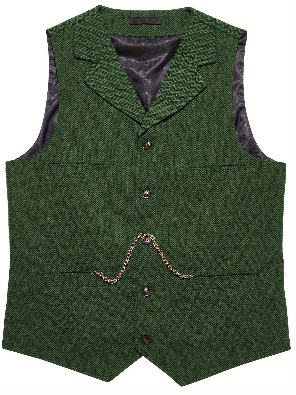 Tobias Sterling | Herringbone Wool Waistcoat for Men