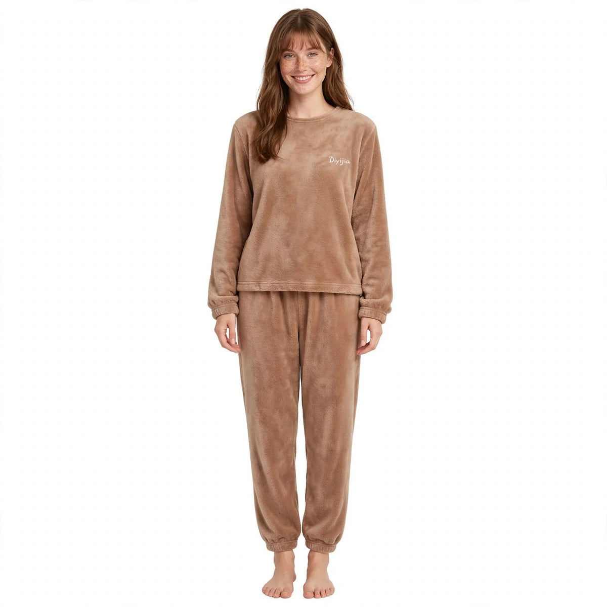 Freya Sutcliffe | Soft Fleece Pajama Set With Long Sleeves