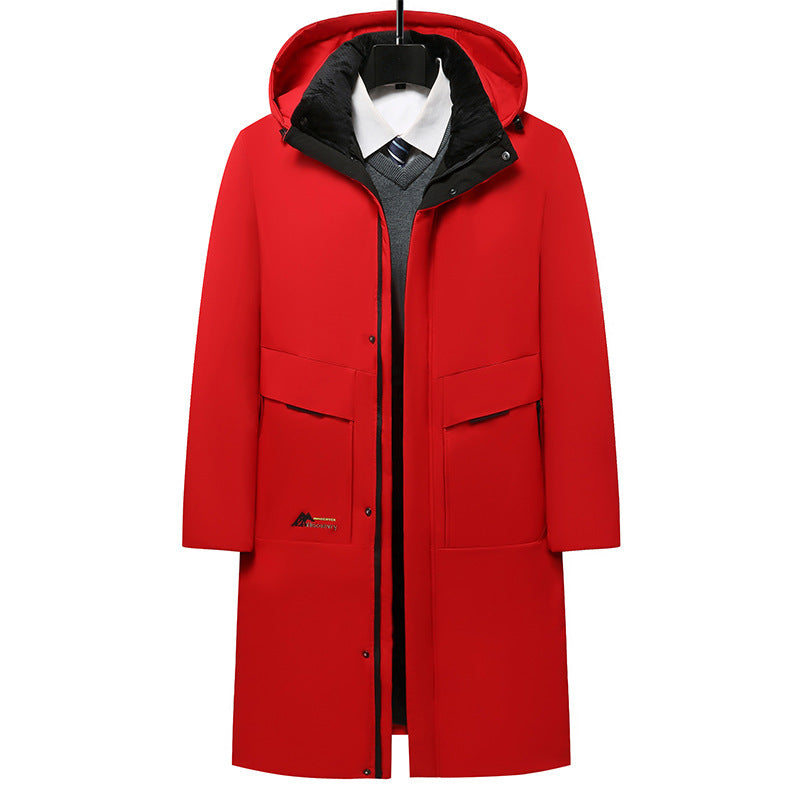 Nathaniel Fletcher | Long Hooded Puffer Jacket for Men