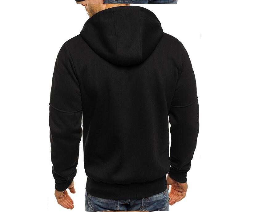 Ellis Marchmont | Black Zip-Up Hoodie with Neon Zip Details