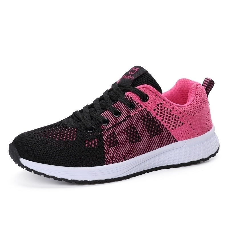 Poppy Ainsley | Breathable Mesh Sneakers With Lace-Up Detail