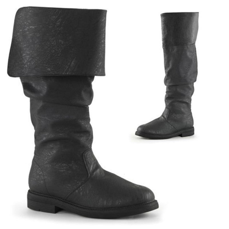 Rhys Fenwick | Fold-Over Cuff Knee-High Boots for Men