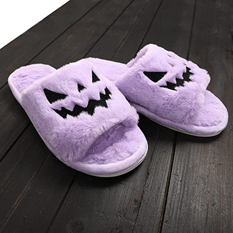 Phoebe Attwood | Pumpkin Face Halloween Slippers