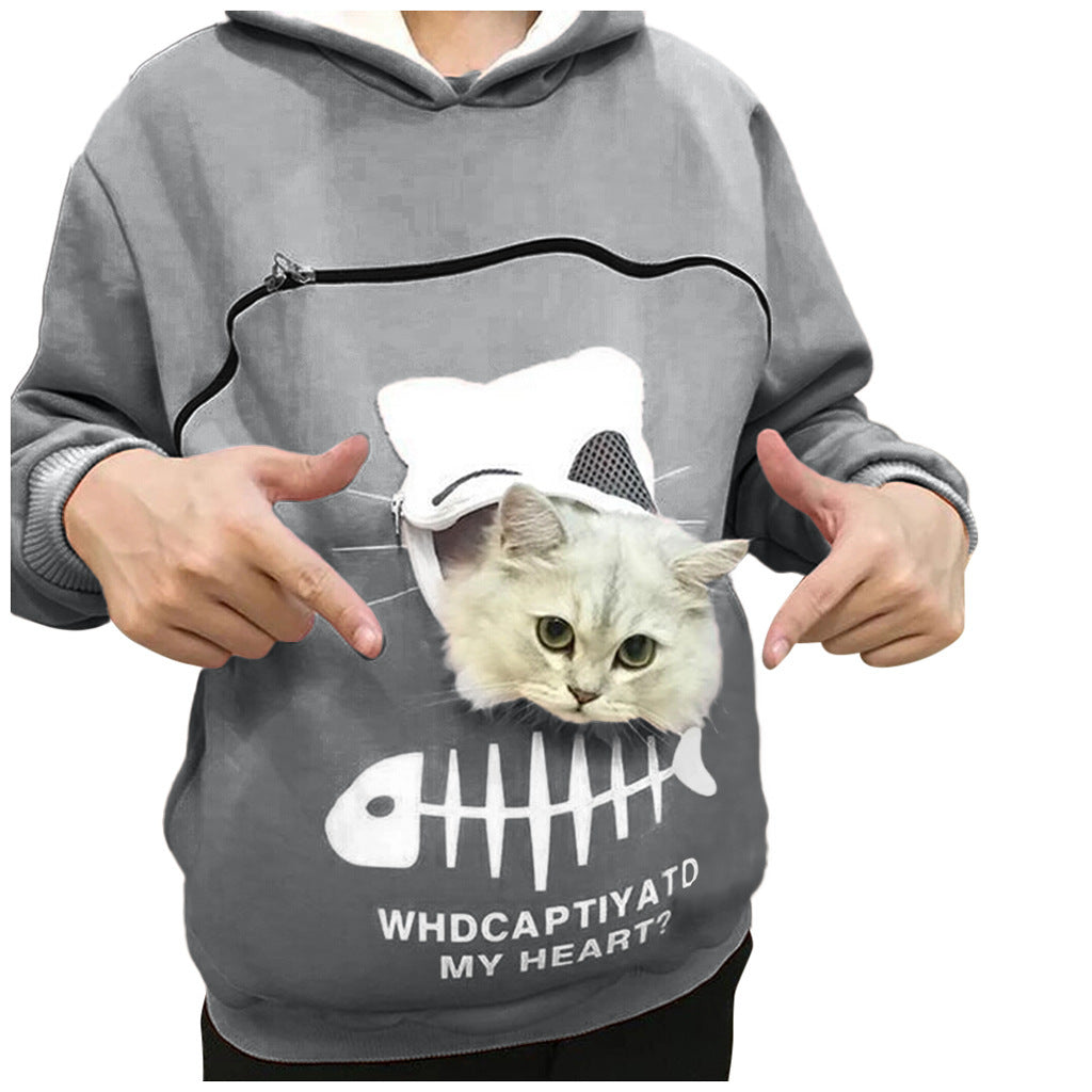 Phoebe Lockhart | Cat Pocket Hoodie for Women