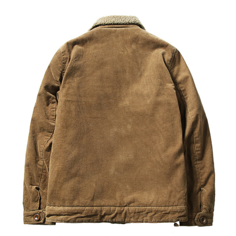 Edmund Carrow | Sherpa-Lined Corduroy Mens Jacket