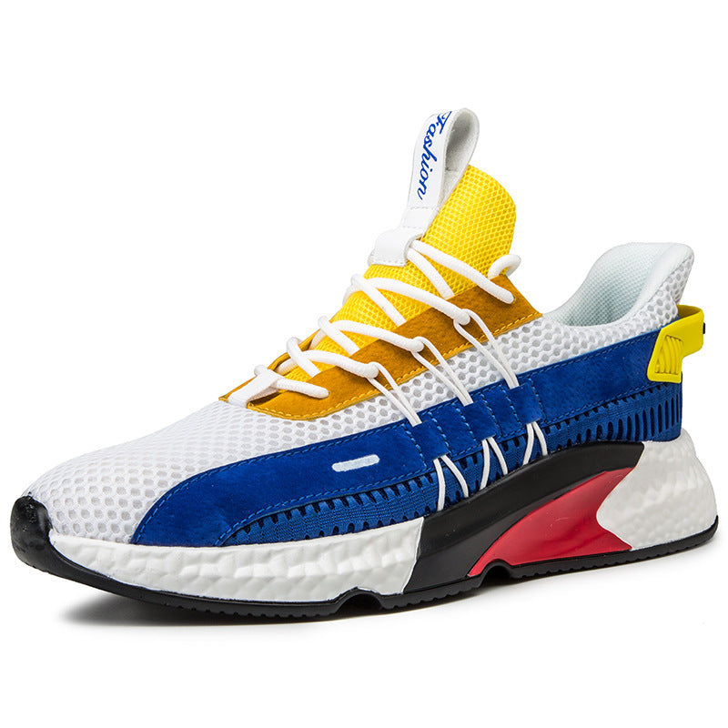 Malcolm Fenwick | Mesh Colour-Block Trainers For Men