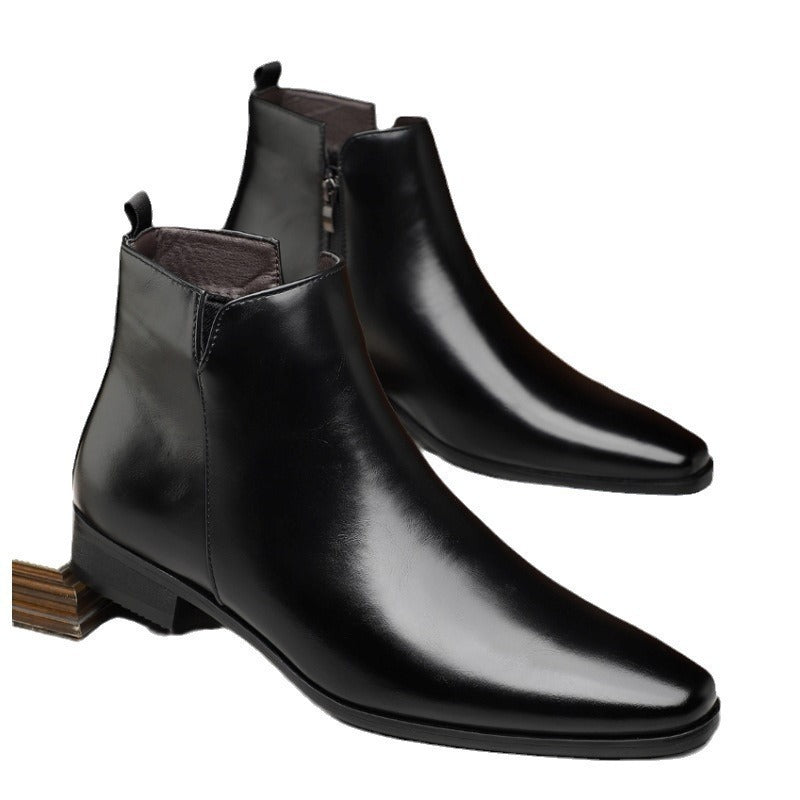 Ellis Pembroke | Leather Chelsea Boots With Pointed Toe