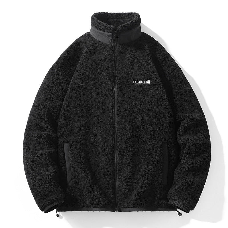Reuben Marsh | Sherpa Fleece Mens Jacket with Stand Collar