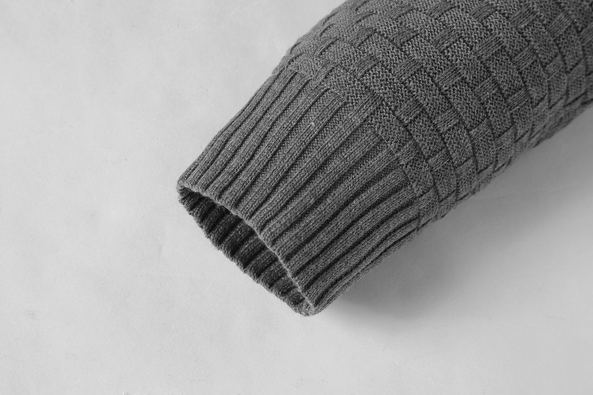 Jasper Coldwell | Textured Knit Hoodie With Drawstring Hood