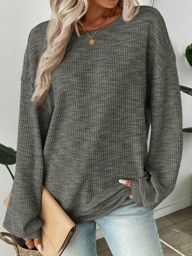 Emma Walker | Round Neck Patchwork Knit Sweater