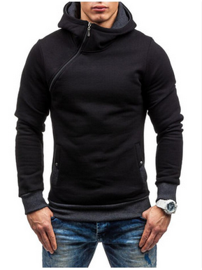 Jasper Denholm | Oblique Zip Hoodie in Burnt Orange
