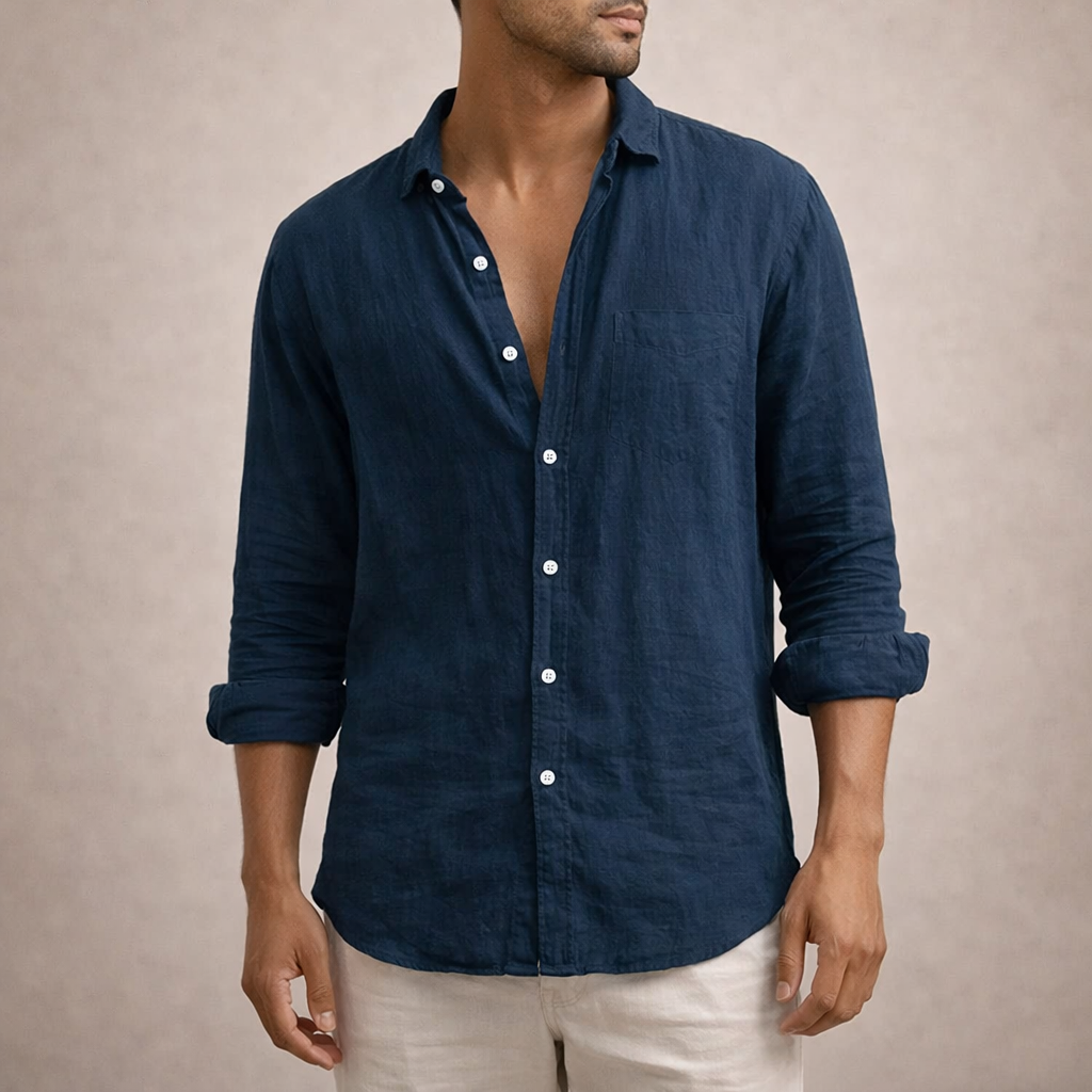 Oliver Beaumont | Luxury Linen Shirt For Men