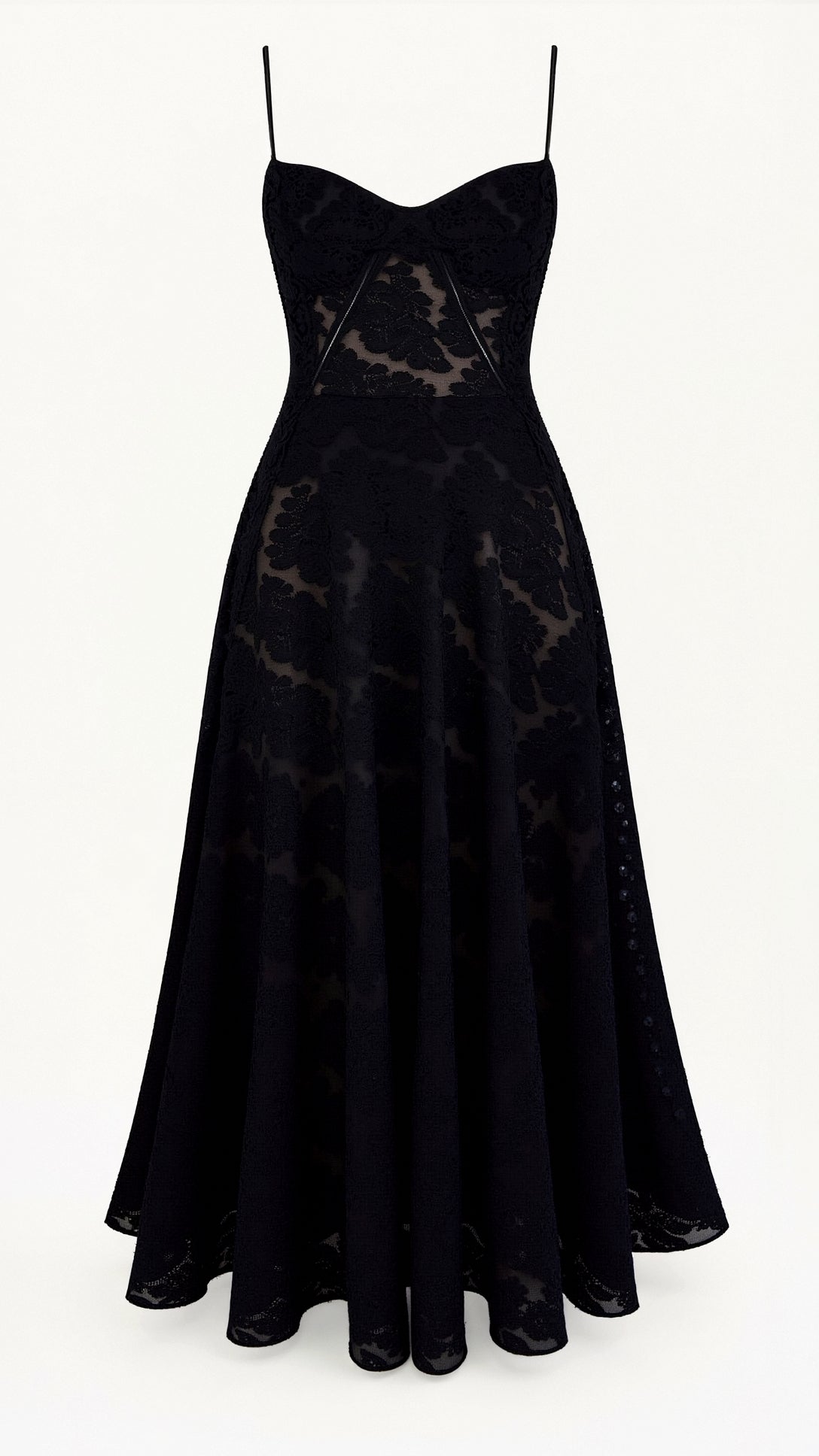 Daphne Kingsley | White Floral Jacquard Maxi Dress