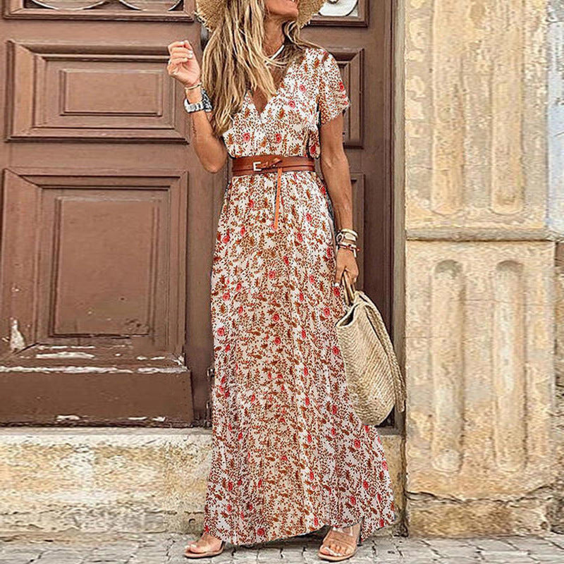 Daisy Merton | Paisley Print Maxi Dress With Wrap Front