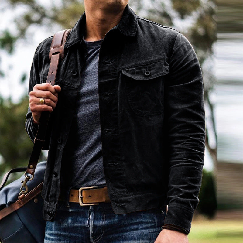 Ewan Hargreave | Canvas Jacket with Corduroy Collar