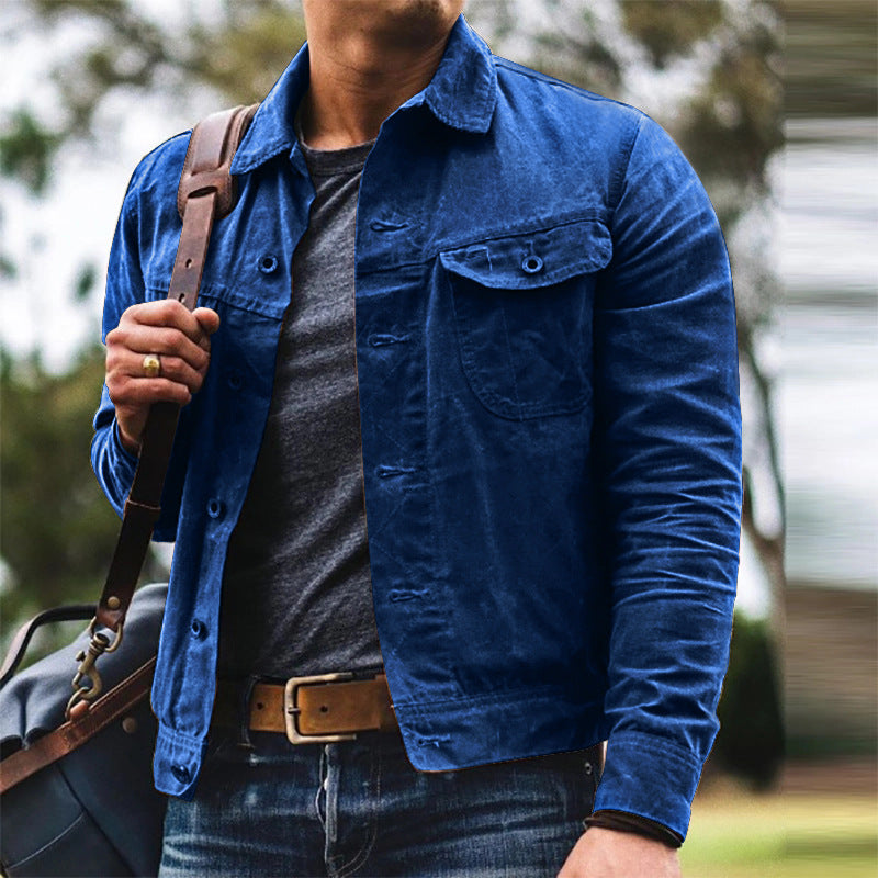 Ewan Hargreave | Canvas Jacket with Corduroy Collar