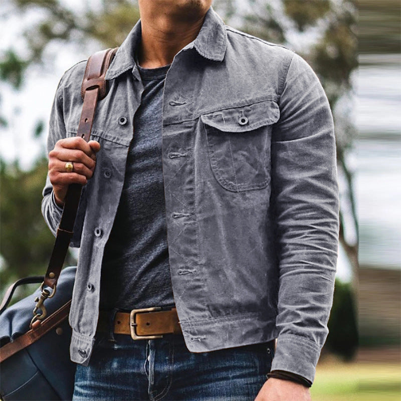 Ewan Hargreave | Canvas Jacket with Corduroy Collar