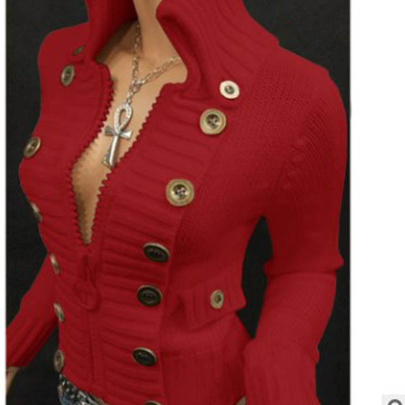 Clementine Ashworth | Ribbed Knit Button-Front Cardigan