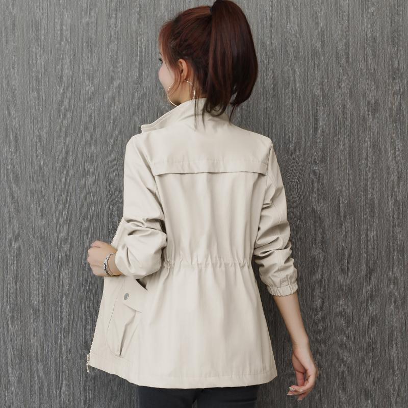 Katherine Ellingham | Khaki Drawstring Waist Windbreaker Jacket