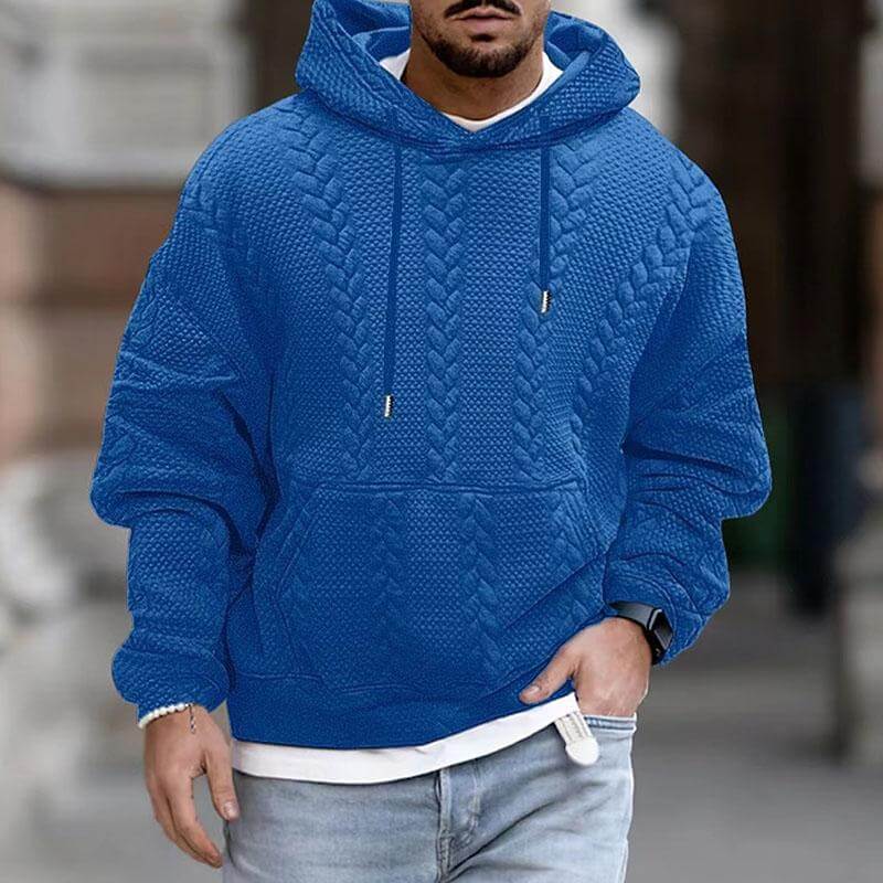 Desmond Whitfield | Grey Cable Knit Hoodie