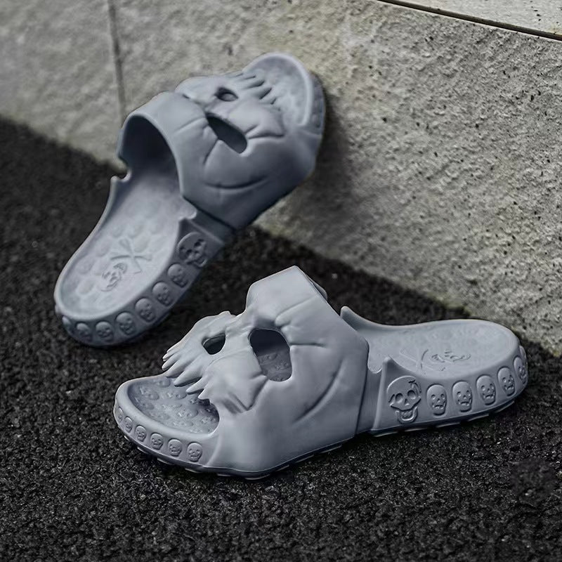 Nigel Trevelyan | Skull-Face Halloween Slippers