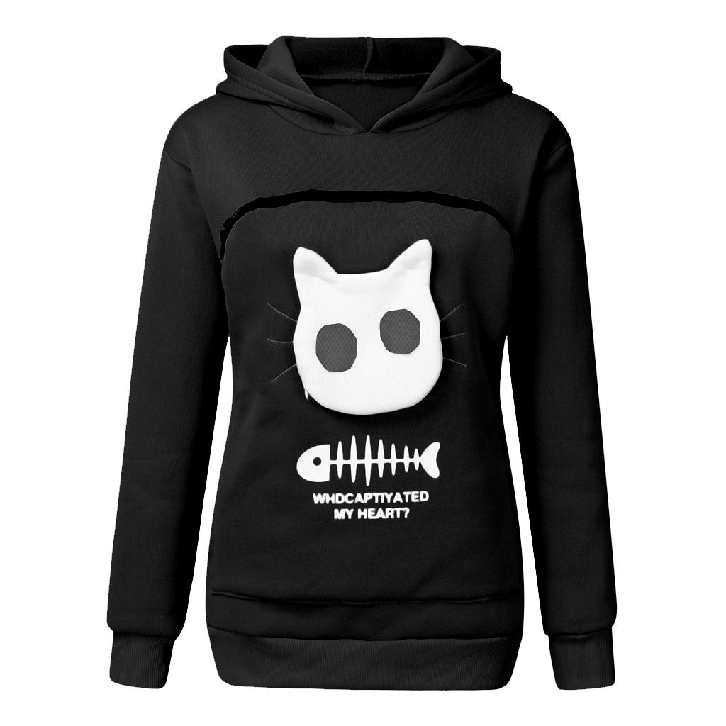 Phoebe Lockhart | Cat Pocket Hoodie for Women