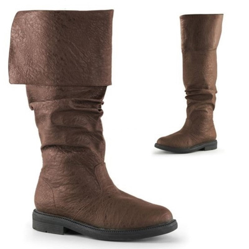 Rhys Fenwick | Fold-Over Cuff Knee-High Boots for Men