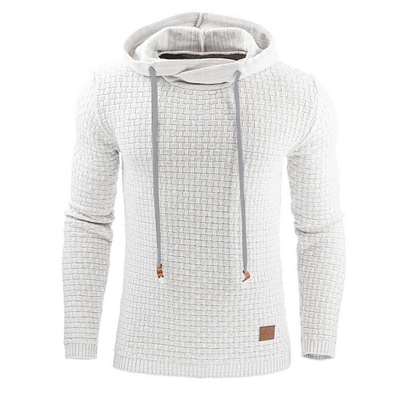 Jasper Coldwell | Textured Knit Hoodie With Drawstring Hood