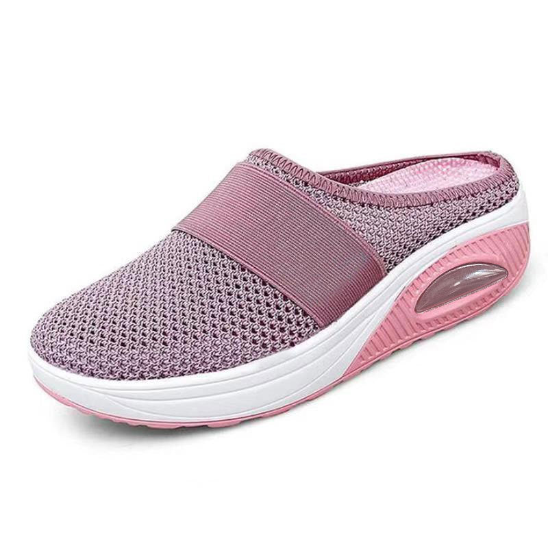 Cecily Hartwell | Mesh Slip-On Slippers With Platform Sole