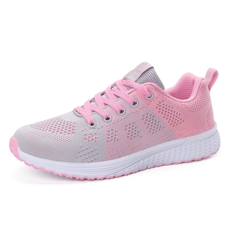 Poppy Ainsley | Breathable Mesh Sneakers With Lace-Up Detail