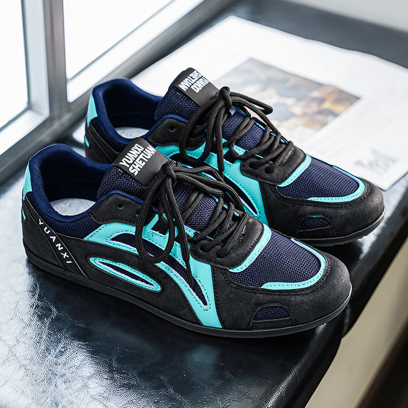 Graham Ridley | Retro Platform Trainers With Teal Accents