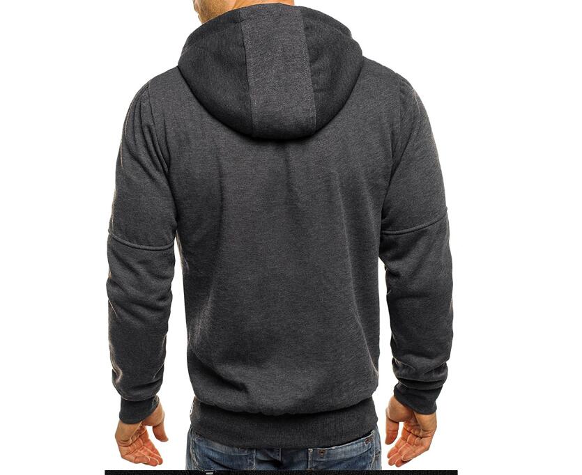 Ellis Marchmont | Black Zip-Up Hoodie with Neon Zip Details