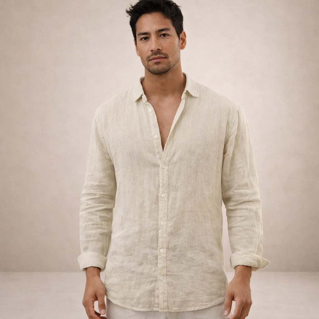 Oliver Beaumont | Luxury Linen Shirt For Men