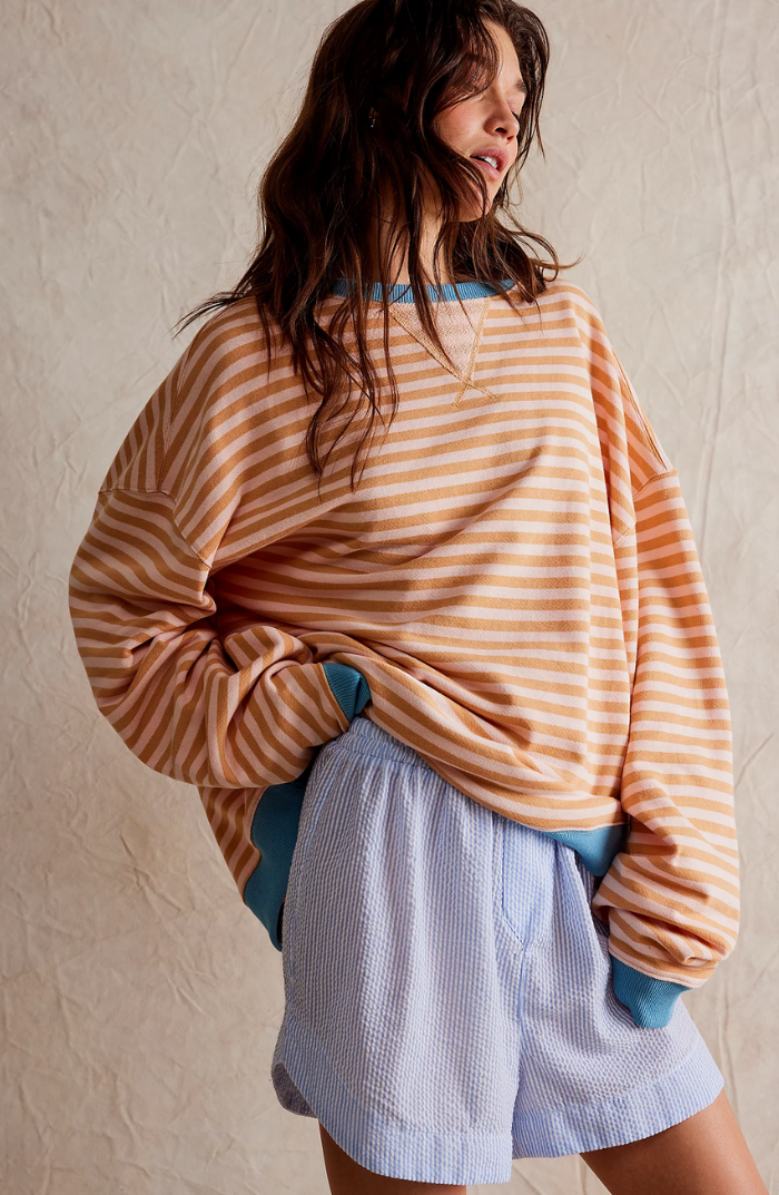 Cassandra Whitlock | Striped Colour-Block Pullover Sweater