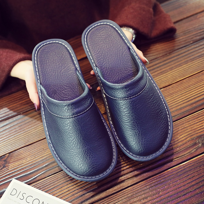 Percy Attwood | Brown Leather Slippers For Men